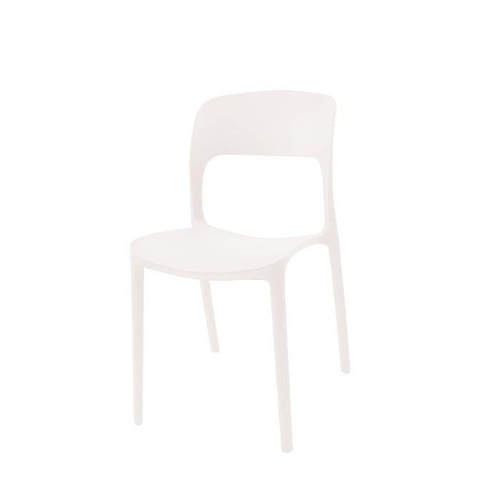 Silla Plástico Apilable Deco Nuremberg Blanca Escandinavia