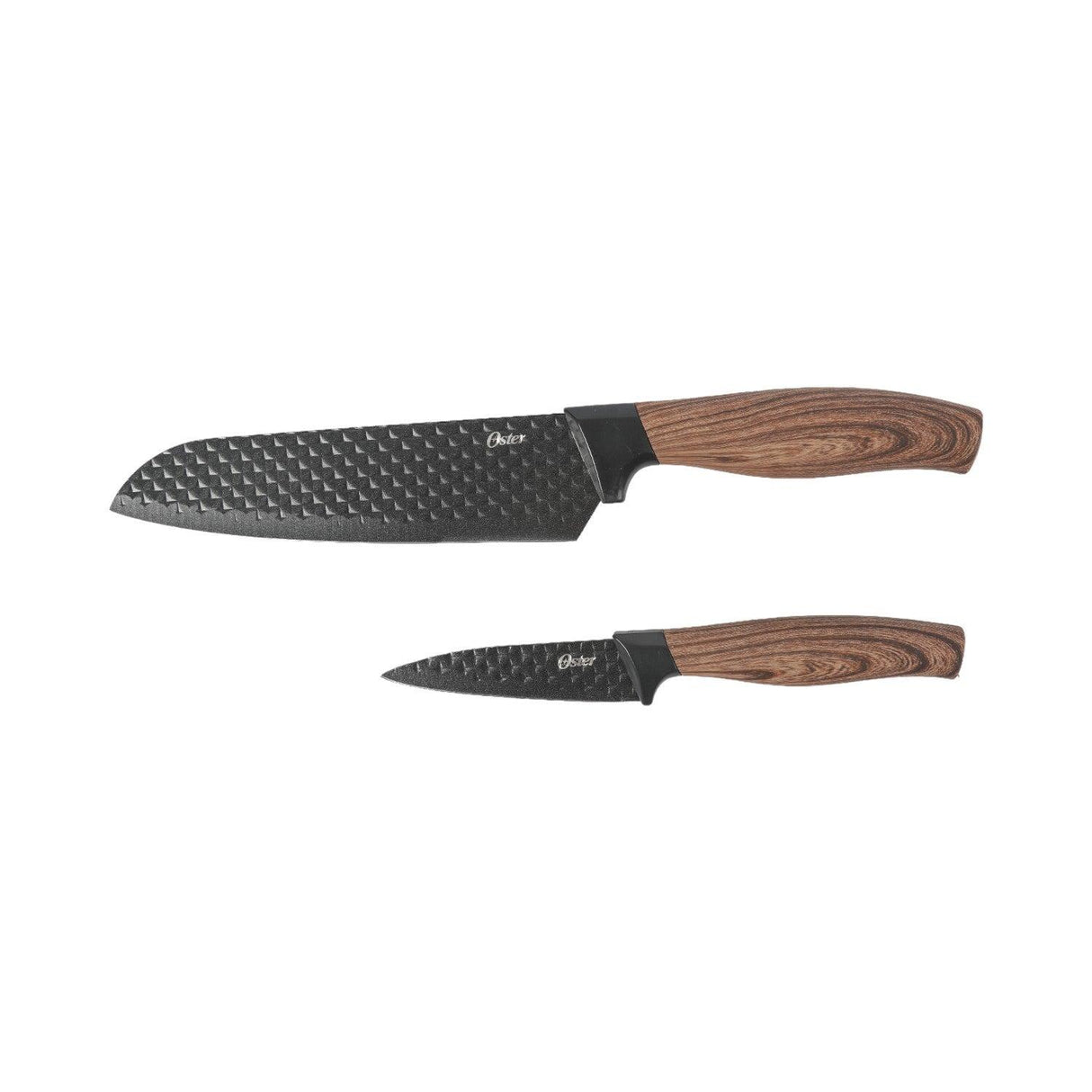 Set Cuchillos Santoku Negro y Para Pelar Gunderson 2Pc Oster