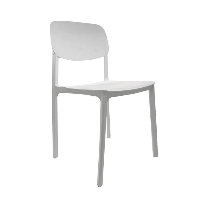 Silla Plástico Apilable Deco Blanca Escandinavia