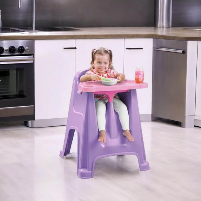 Silla Comedor Para Bebe Morado 60x59x77 cms Rimax