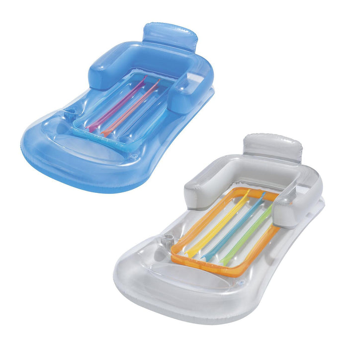 Flotador Reposera Inflable con respaldo 161X83Cm Bestway