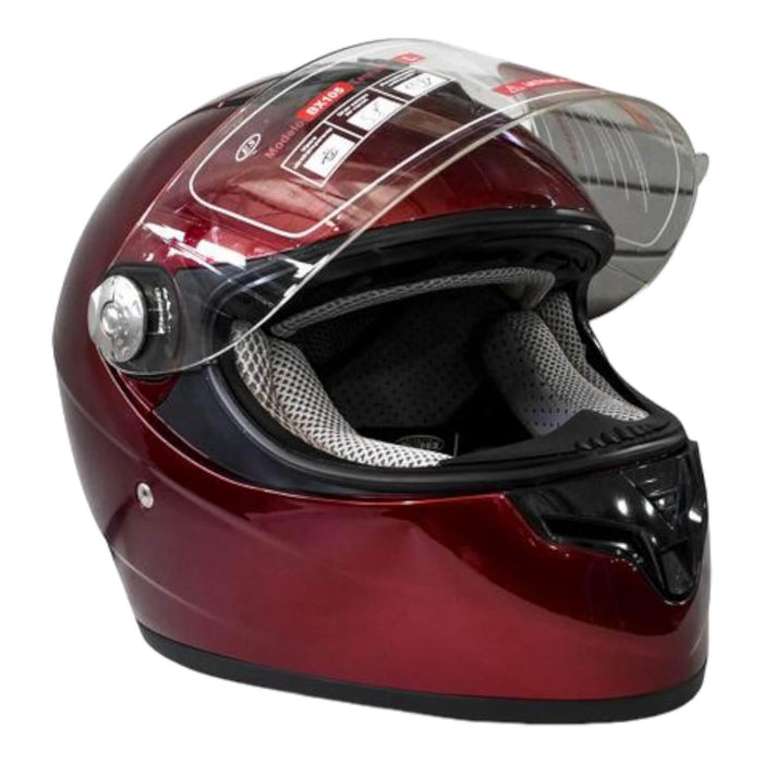 Casco Integral Bx105 Talla M Rojo Ceritificacion ECE Bex