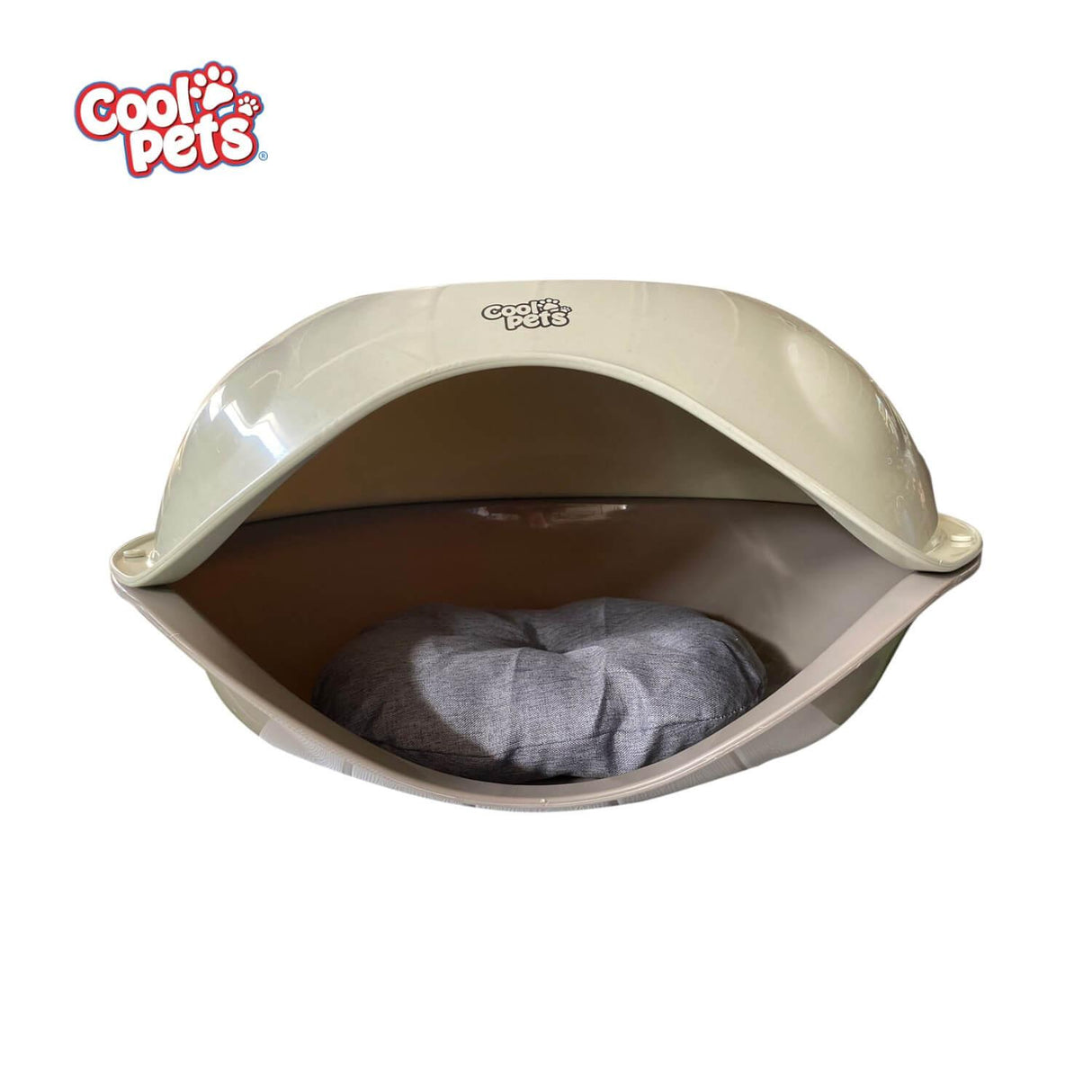 Cama Para Gato Plasitca c/techo y cojin 62x50x33cm Cool Pets