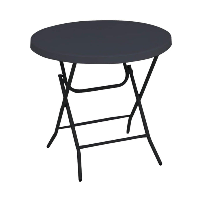 Mesa Plegable Redonda 74X74X80cm Negra Northwest