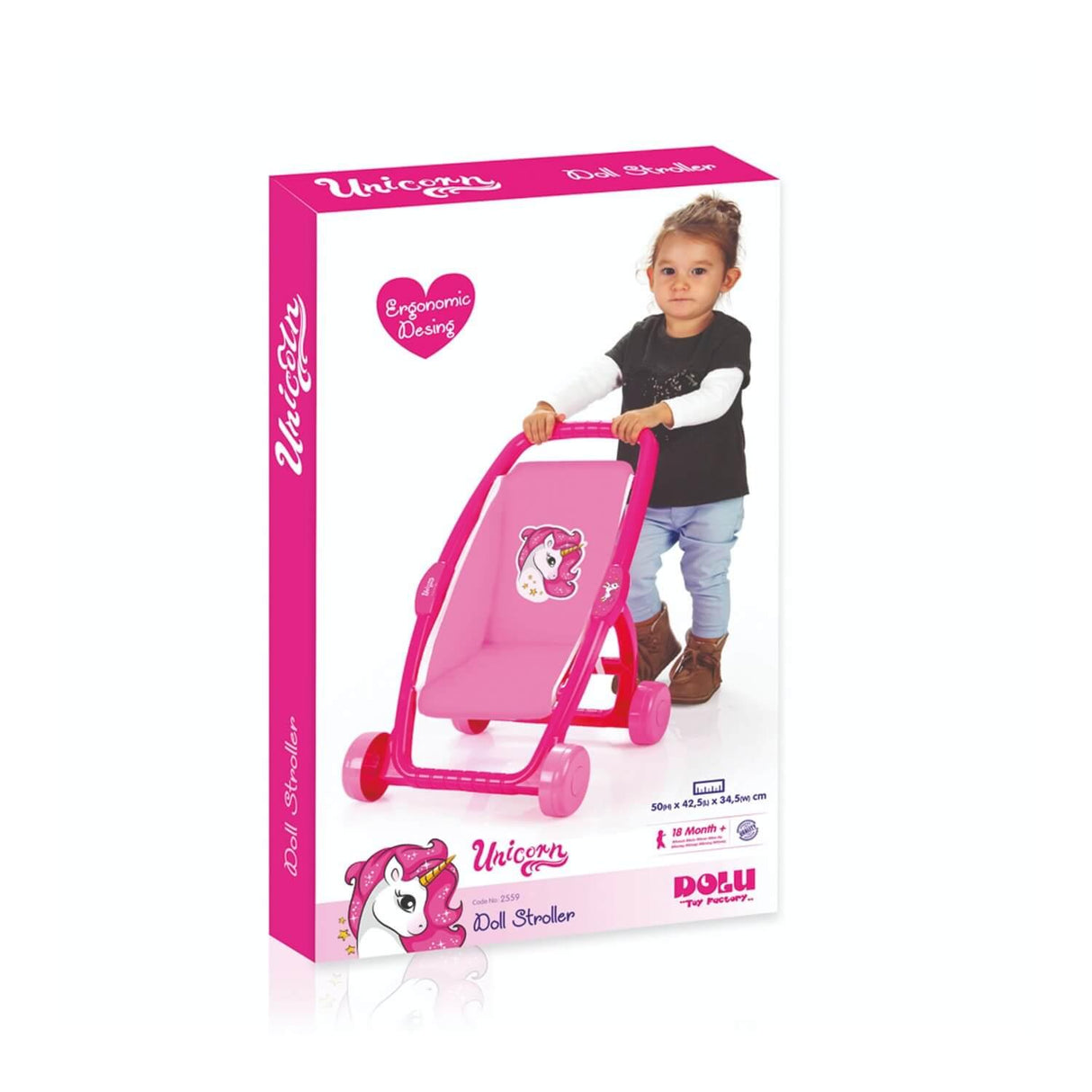 Caminador Coche Plastico Para Muñecas 42X34X50 Cms Dolu