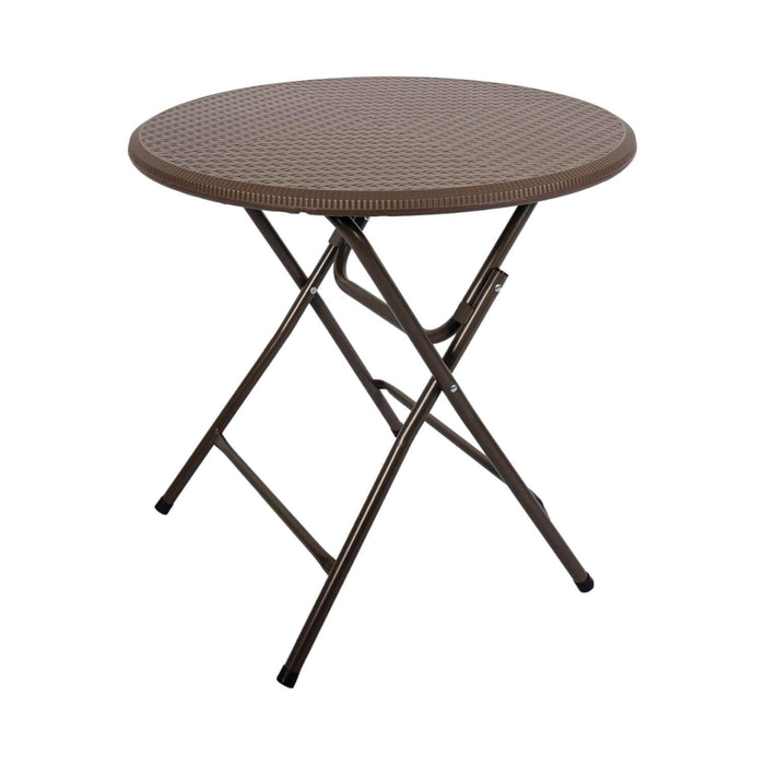 Mesa Plegable Redonda 80x74 Cms Rattan Café Northwest