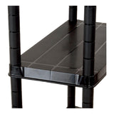 Estante Repisa Rack Plastico 5 Niveles 61X31X172Cm Negro Ram