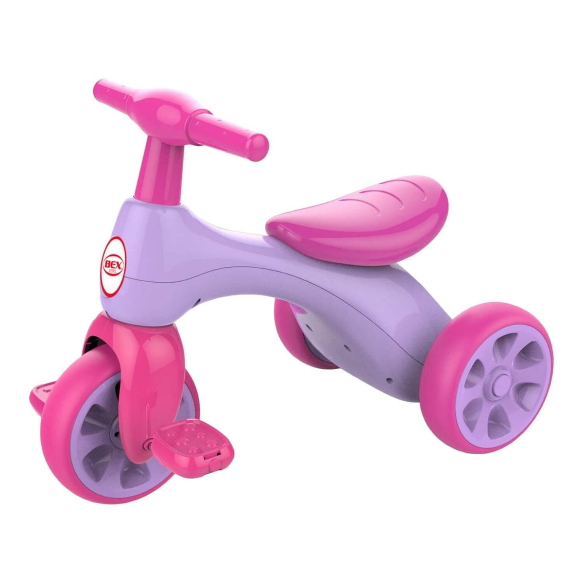Triciclo Correpasillo Aprendizaje Con Pedales Rosado Bex