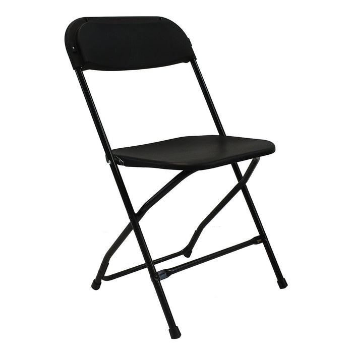 Silla Plegable Básica Negra