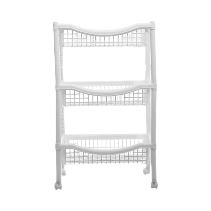 Canasta Movil Rectangular Blanco 45x31x72 cms Rimax