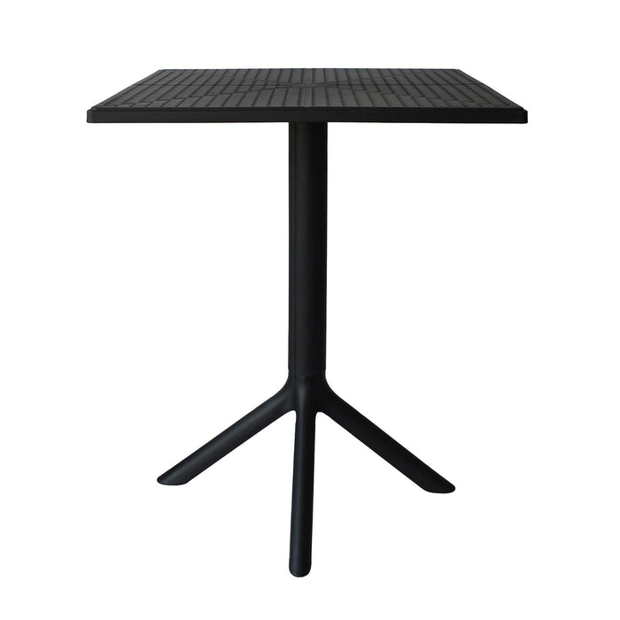 Mesa Cocina Terraza Jardín Cuadrada Sander 76x60x60cm Negra