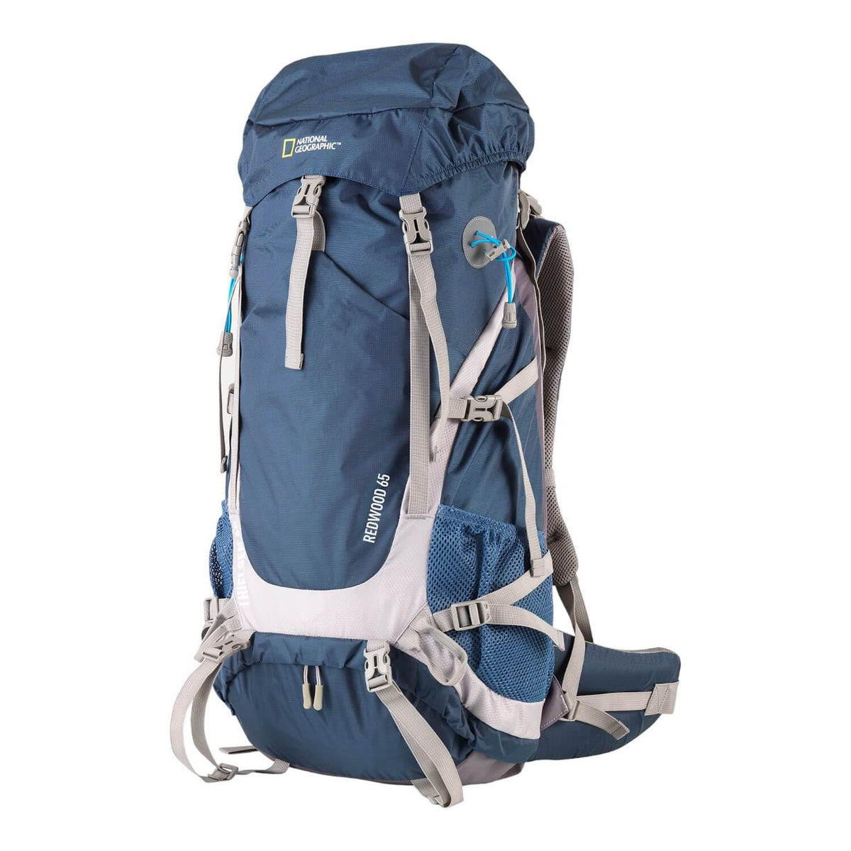 Mochila Camping Redwood 65 Litros Azul National Geographic