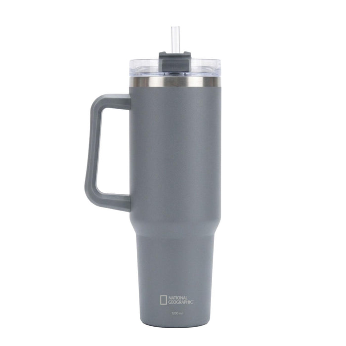 Botella Vaso Termico Mango 1,2L Gris National Geographic