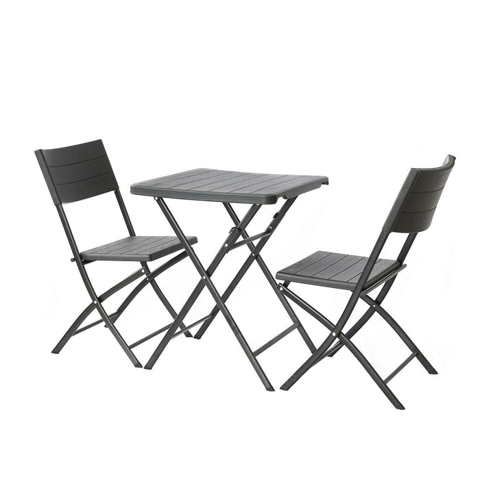 Juego Set Terraza Plegable 2 sillas+Mesa Café Northwest