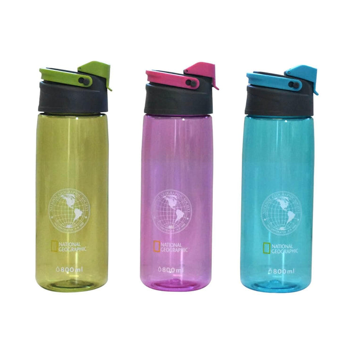 Botella Agua Plastica Outdoor 800ML National Geographic
