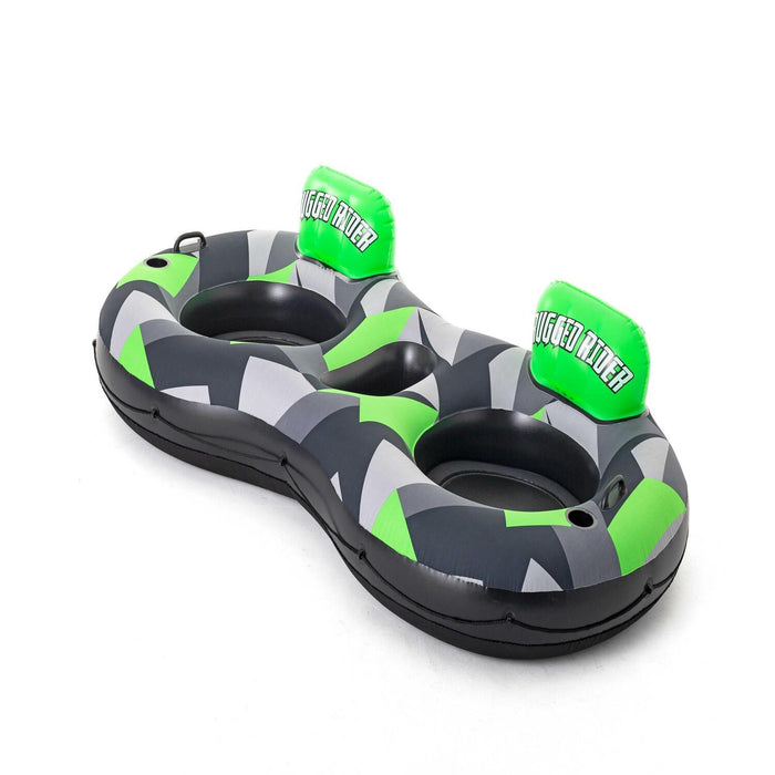 Flotador Doble con Respaldo Rugged 2,40M 2 Personas Bestway