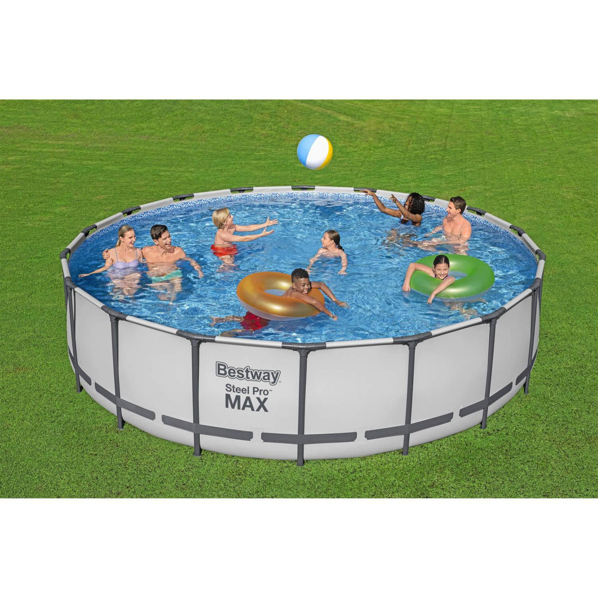 Piscina Bestway Redonda Steel ProMax Filtro+Acces 5,49X1.22M