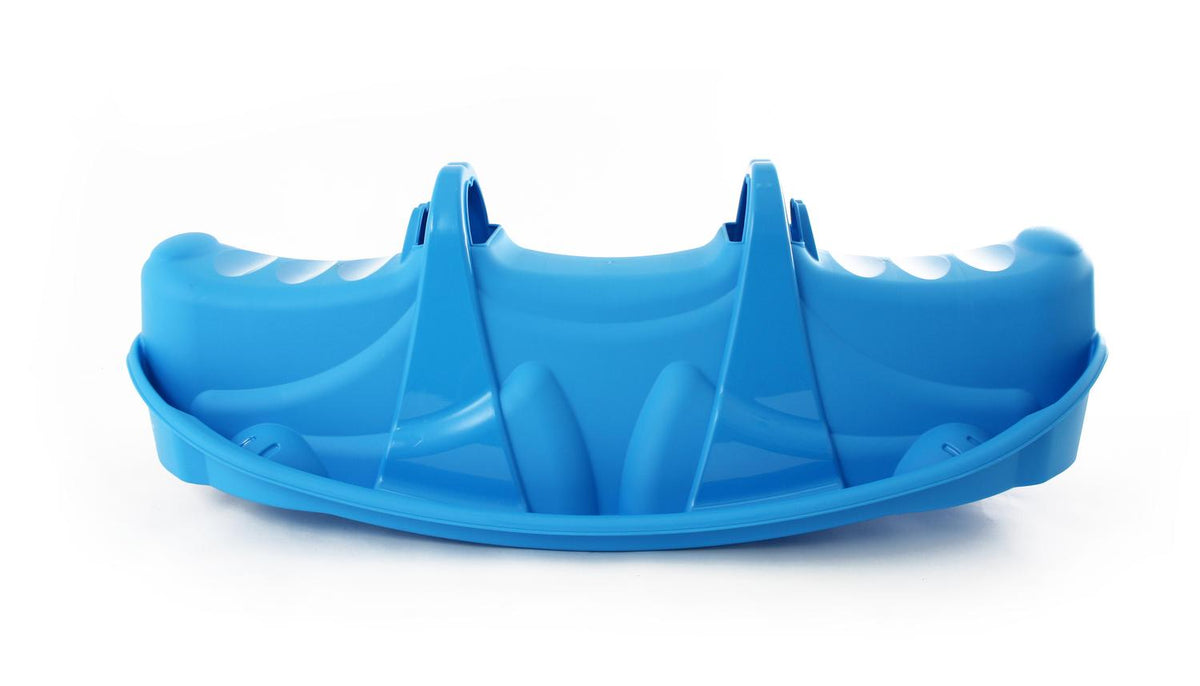 Balancin Triple Para Niños Sube y Baja Perro Azul 103x35x43cm