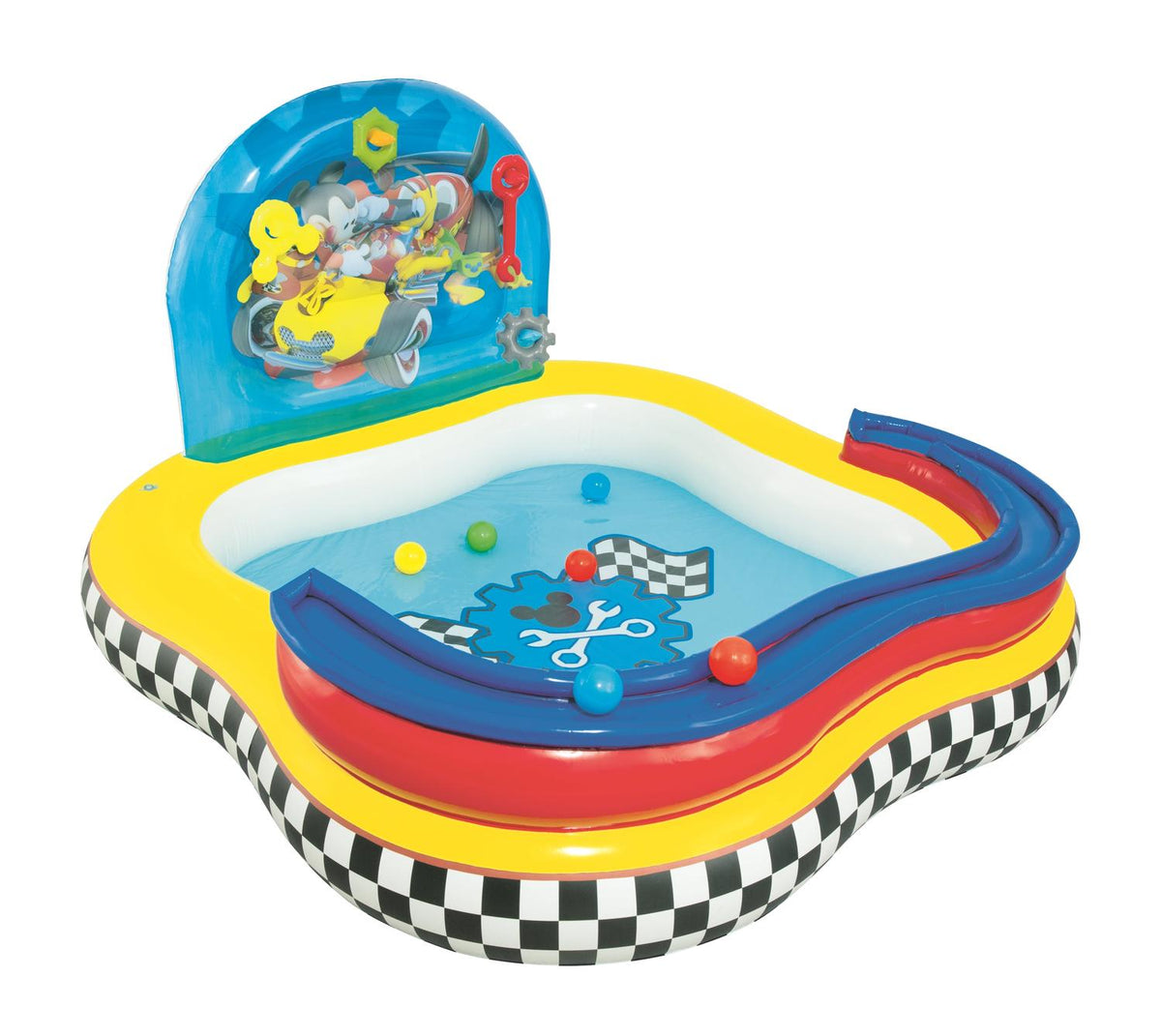 Piscina Y Juegos Inflable Mickey Con Pelotas 1.60X 1.60M