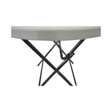 Mesa Plegable Redonda 81x74 Cms Blanca Northwest