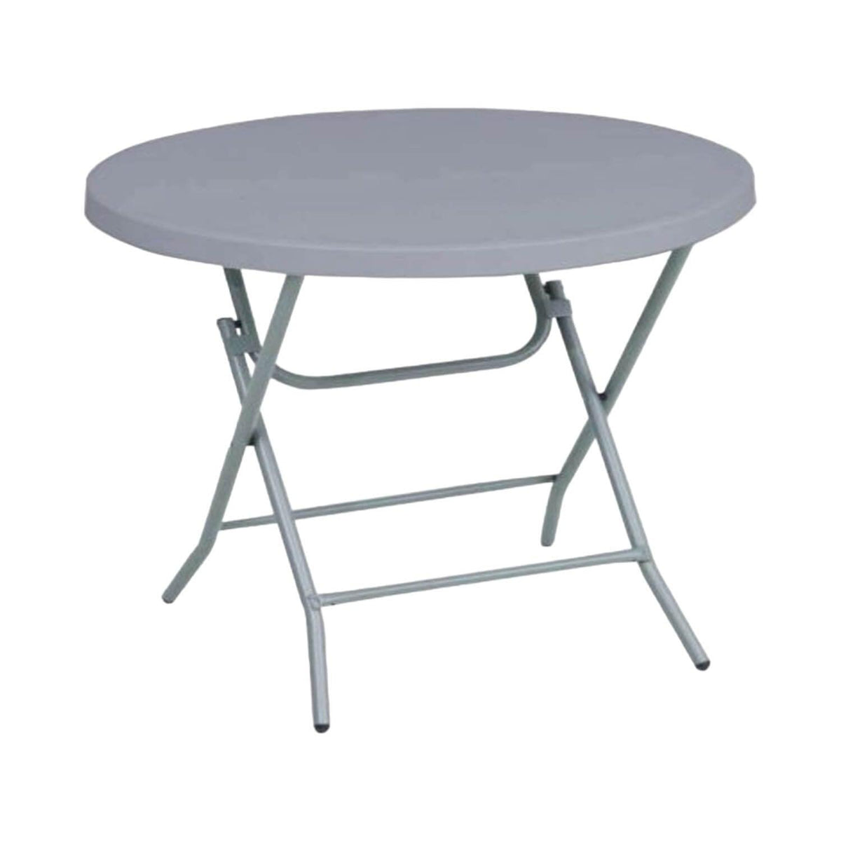 Mesa Plegable Redonda 81x74 Cms Gris Northwest