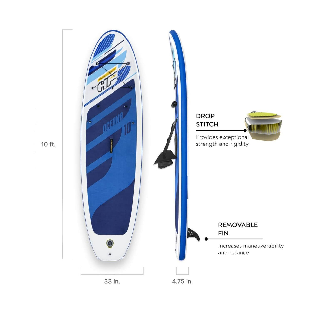 Stand Up Paddle Inflable Set con asiento 305x84x12cm Bestway