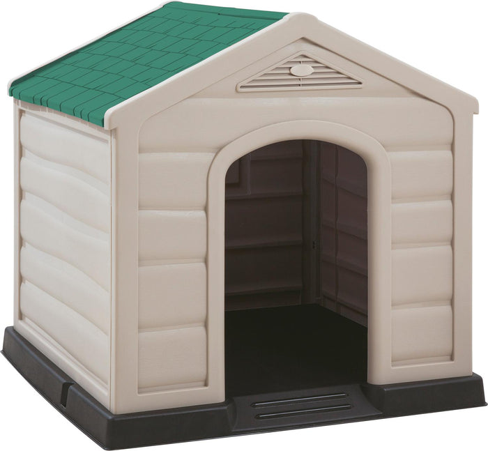 Casa Para Perro Mascota Grande Techo Verde 92x90x89cm Rimax