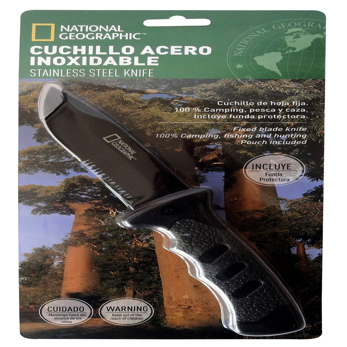 Cuchillo De Rescate Fijo Con Mango National Geographic