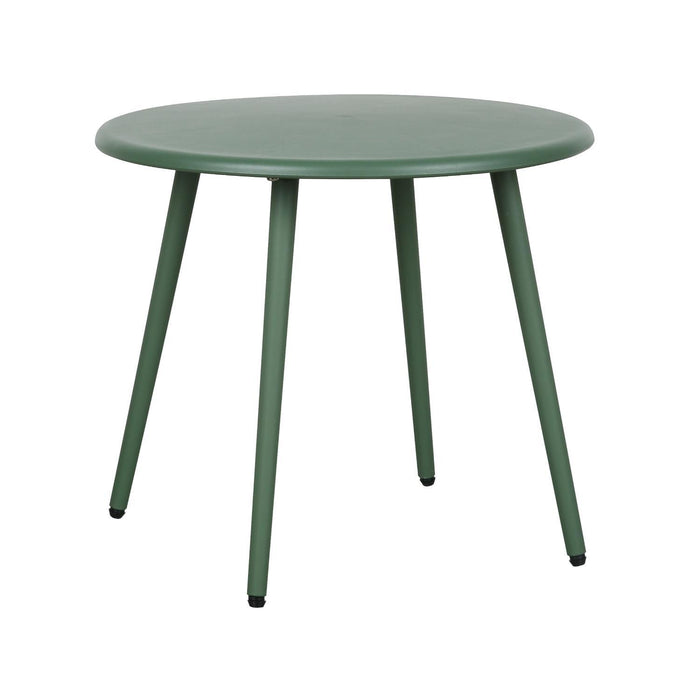 Mesa De Centro Redonda Nórdica Verde 51x45 Escandinavia