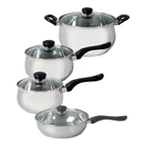 Batería De Cocina Acero Inoxidable Rametto 8 Piezas Oster