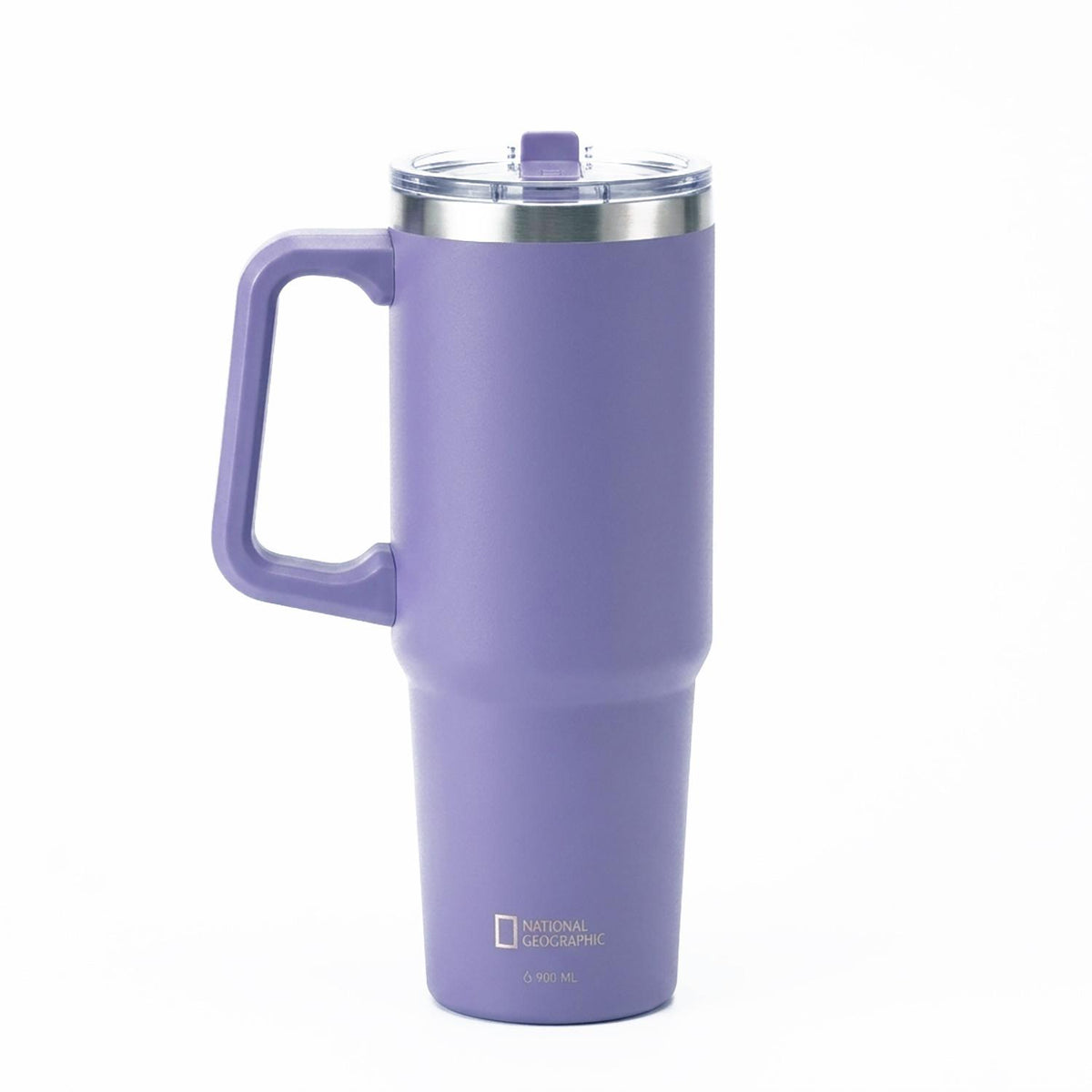 Tumbler Vaso Termico Frio y Calor Termo Mug Inoxidable con mango y boquilla Lila 900ML