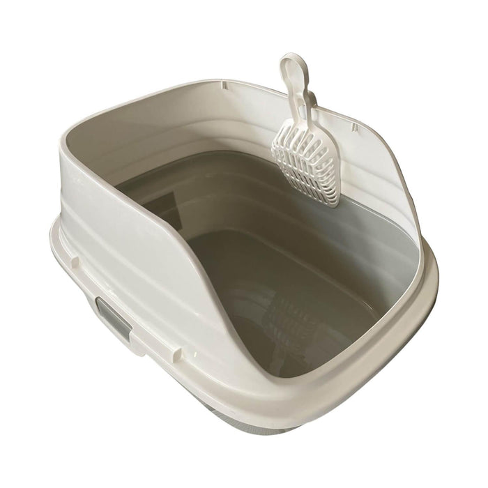 Arenero De Gato Con Pala Gris 26X47X38 Cms Coolpets