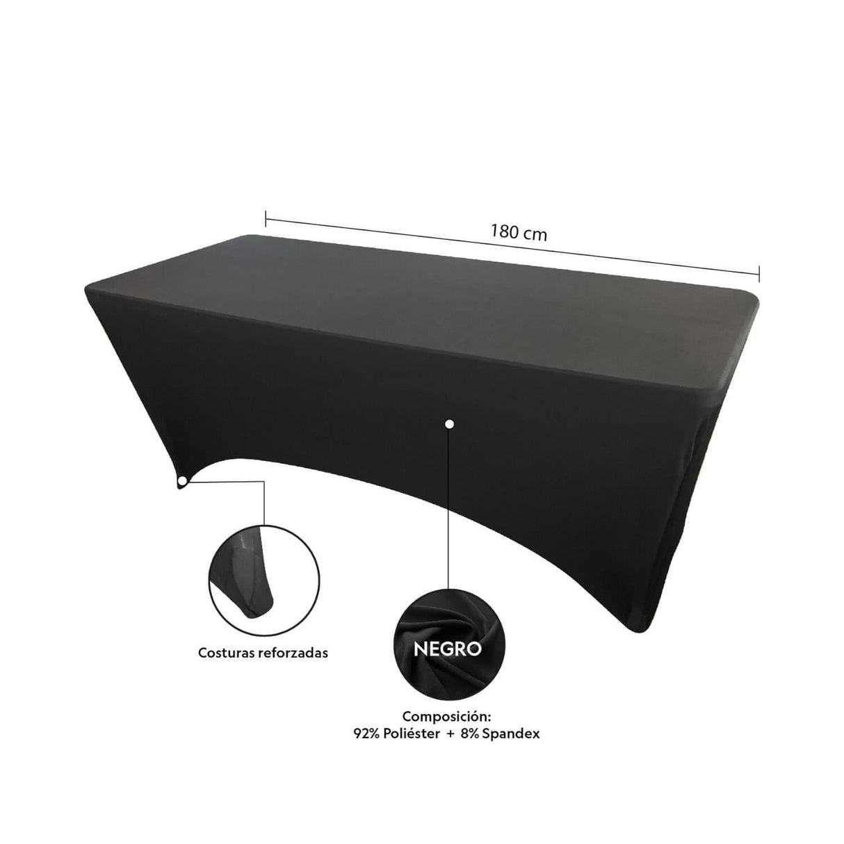 Mantel Forro Cobertor Elástico Para Mesa 180cm Northwest