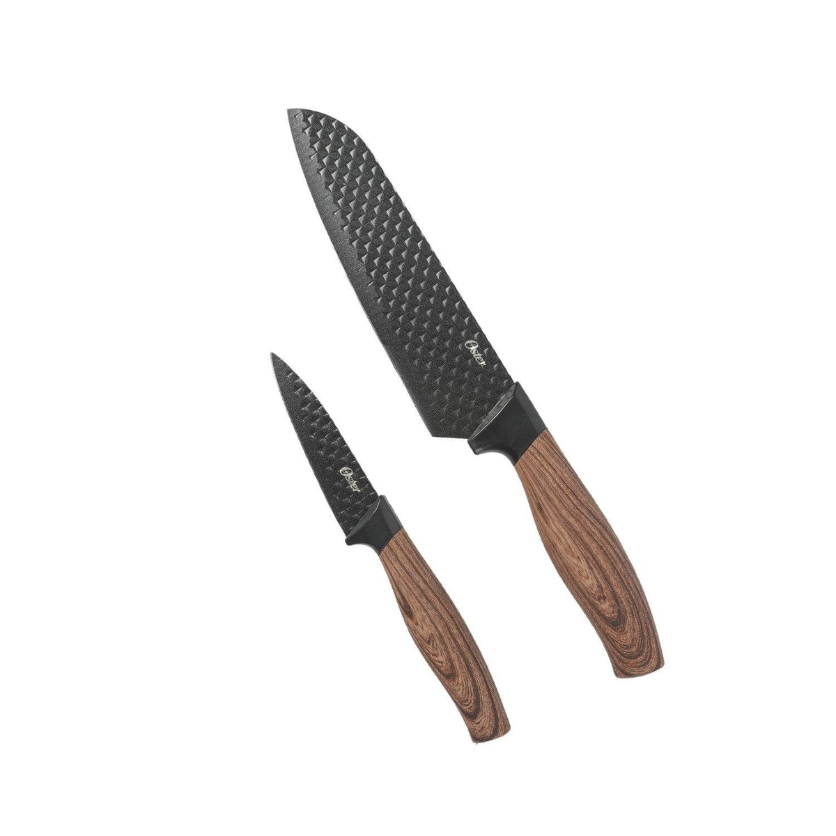 Set Cuchillos Santoku Negro y Para Pelar Gunderson 2Pc Oster