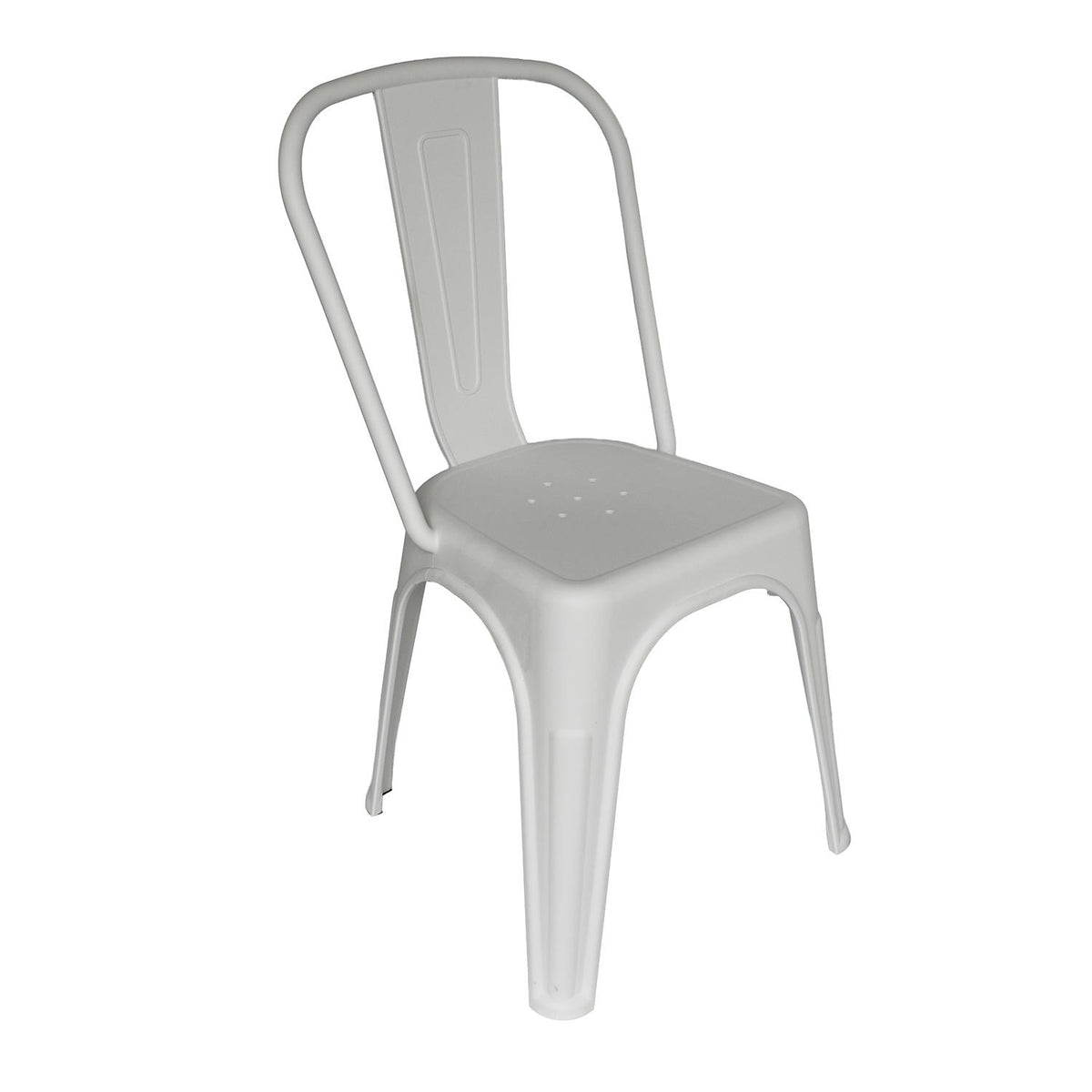 SET 2 Sillas Plástico Apilable Deco Aska Blanca Escandinavia
