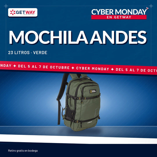 Mochila Andes Negra 23 Litros National Geographic