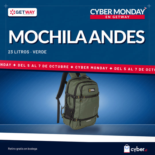 Mochila Andes Negra 23 Litros National Geographic
