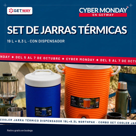 Combo Set Cooler Jarra Térmico Dispensador 19L+8.3L NorthPak