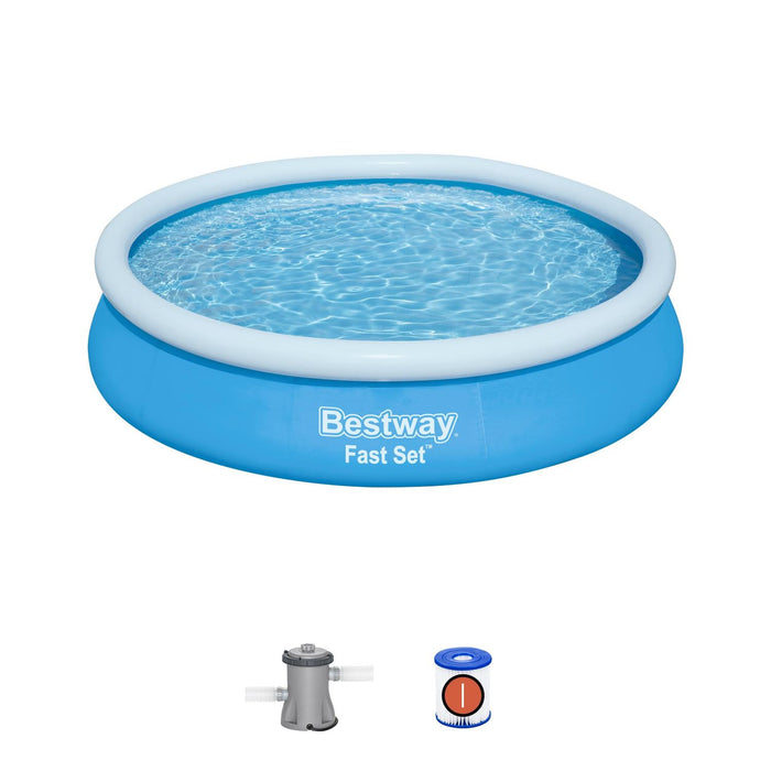 Piscina Bestway Redonda Fácil Armado con filtro 3.66MX76cm