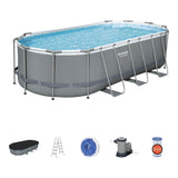 Piscina Bestway Ovalada Filtro + Accesorios 5.49X2.74X1.22M