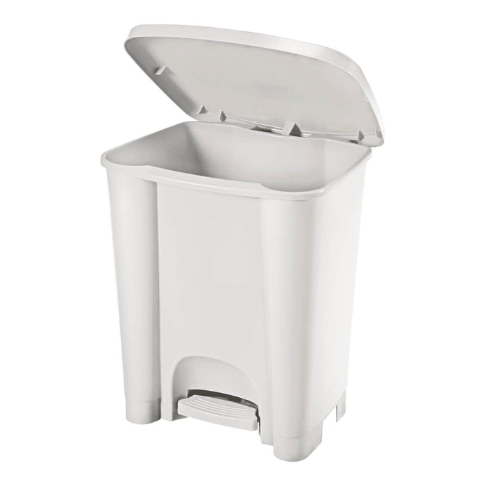 Basurero Pedal 30 Lt Blanco 40.5x34.5x48.3 cms Rimax