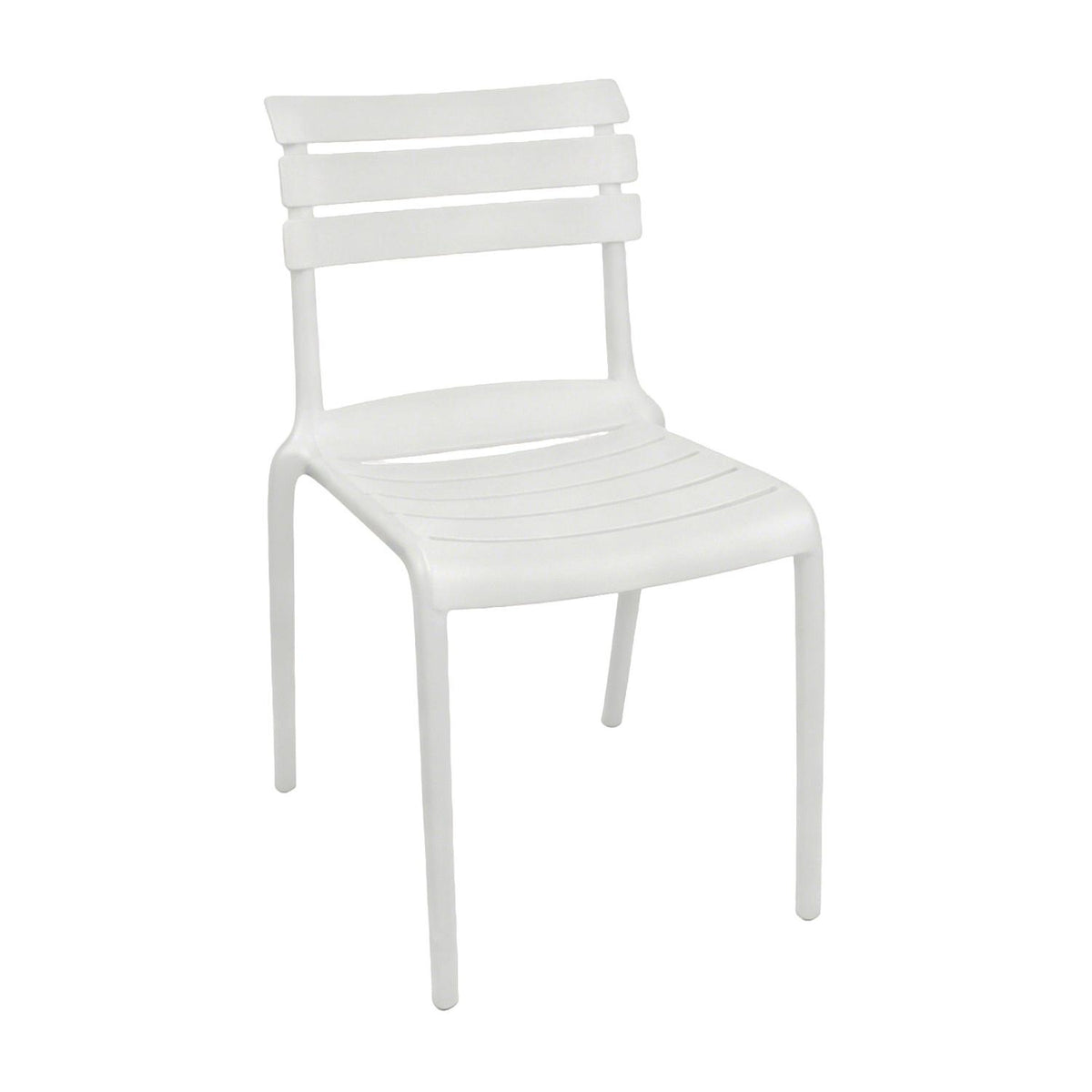 Silla Plástico Apilable Bergen Blanca 82x55x43 Escandinavia