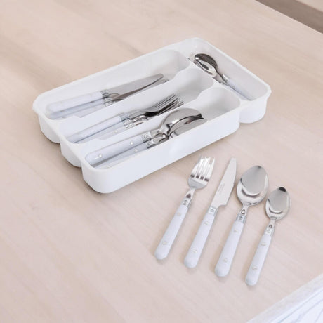 Set De Cubiertos Casual Living 24 Piezas Blanco Gibson Home