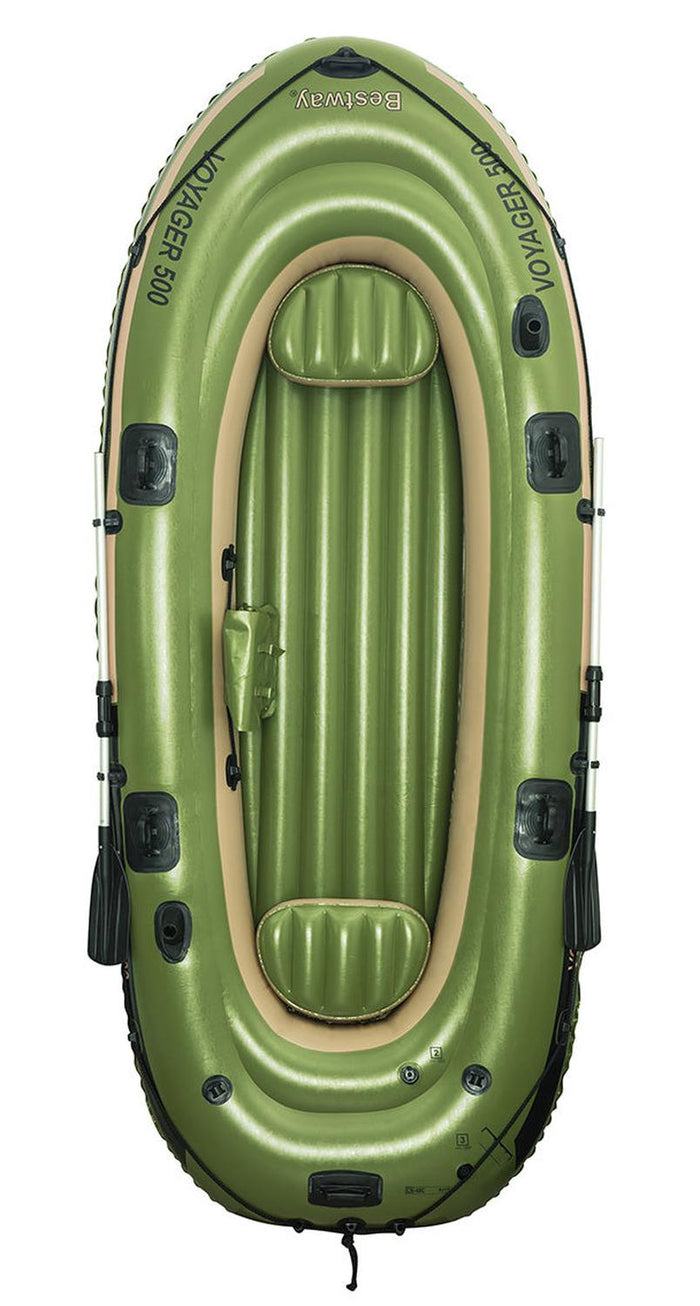 Bote Inflable Con Remos Y Asientos Voyager 500 3.48X1.41M Bestway