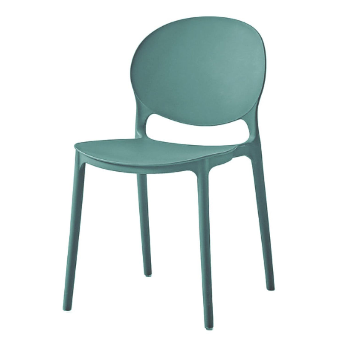 Silla Plástico Apilable Deco Berlín Azul Escandinavia