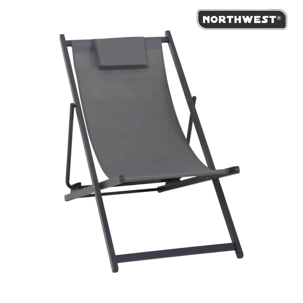 Silla Reposera Playa Piscina Plegable New Port Gris Northwest