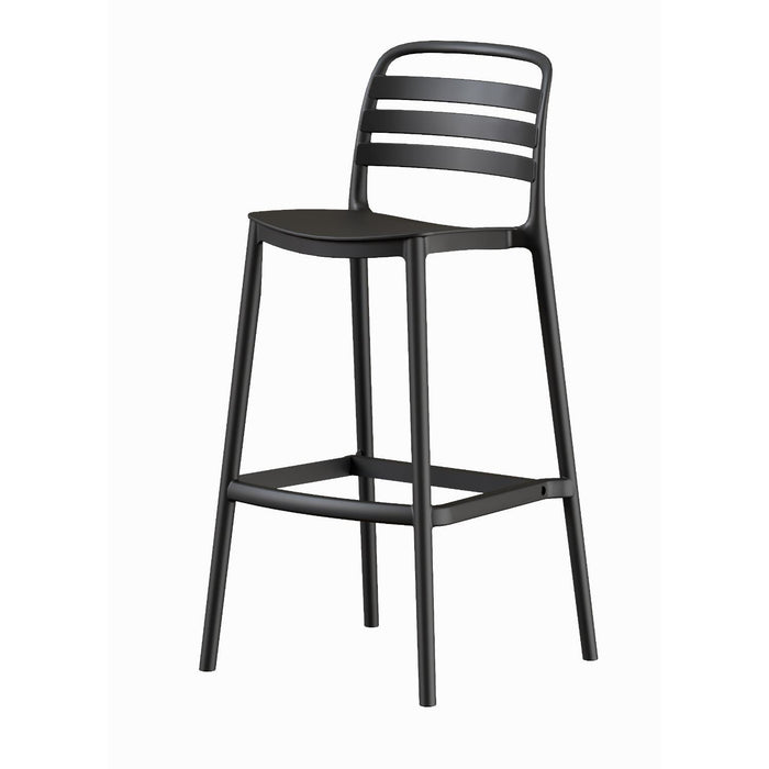 Piso Taburete Silla alta bar cocina Ragnar 75cm Negra