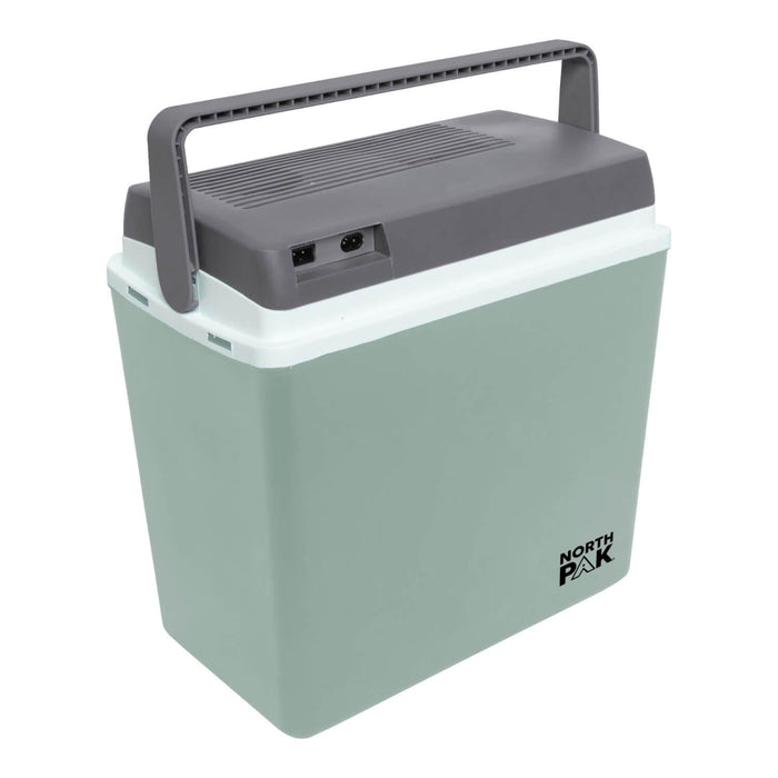 Cooler Eléctrico Verde 22L 220V/12V Enchufe para Auto y Casa