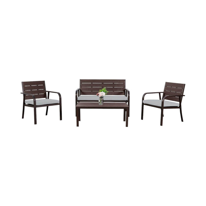 Juego Set Terraza Oporto 4 Piezas Con Cojin Northwest