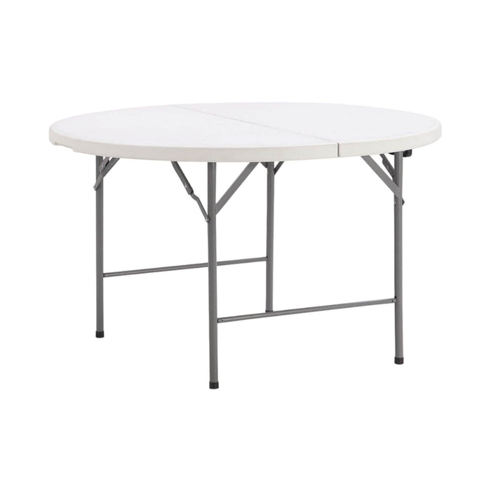 Mesa Plegable Redonda 122x74 Cms Blanca Northwest